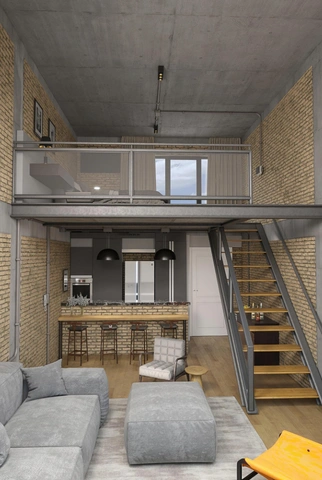 Loft style ADU interior design in Dallas by Go ADU Dallas