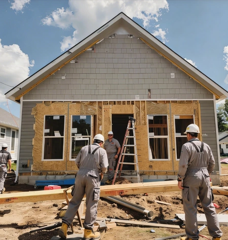 ADU construction team building home addition in Dallas by Go ADU Dallas